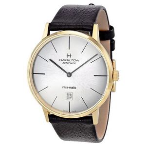 Hamilton Intra-Matic Automatic Yellow Gold PVD Mens Watch H38735751