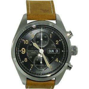 Hamilton Brown Leather Automatic Stainless Steel Case Mens Watch H71616535