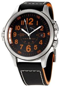 Hamilton Men's H77695733 Khaki GMT Brown Dial Watch