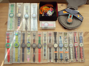21 SWATCH WATCHES 1990s BOXED NEW