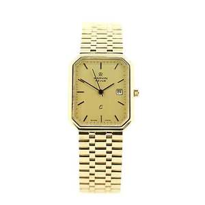 Gents Pre Owned Watch Marvin Revue 9ct Gold