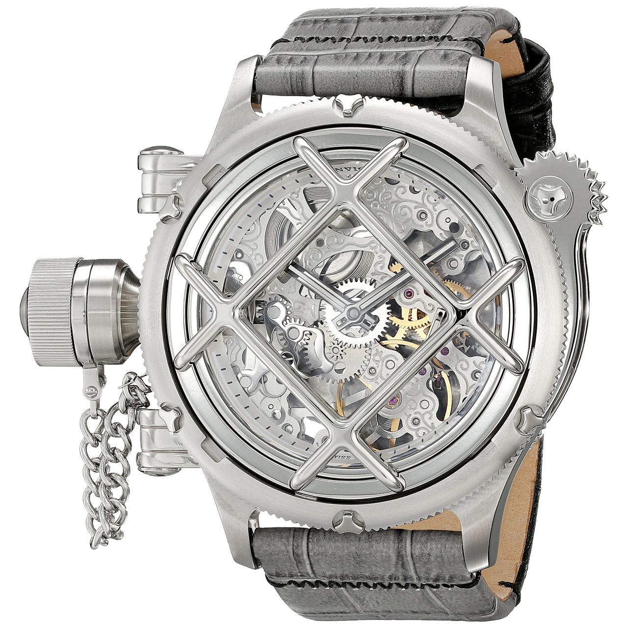 Invicta 14629 Silver Mechanical hand wind Analog Mens Watch