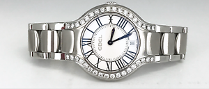 Ebel Beluga Stainless Steel Diamond Studded Watch, 36.5mm