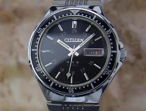 Citizen Diver 1970 Made in Japan 21 Jewel 37mm Automatic Stainless St Watch YY21
