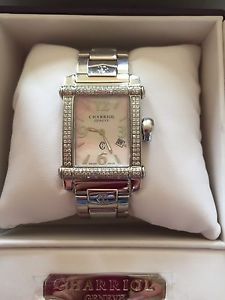 Charriol Lady's Diamond Pink Mother Of Pearl Face Colvmbvs Original Price $5,990