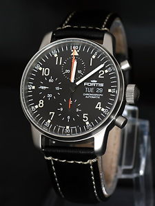Fortis Flieger Chronograph 597.22.11.L ETA VALJOUX 7750 Pilot watch BOX & PAPERS