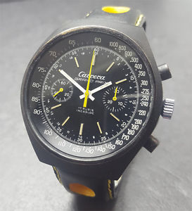 Carrera Grand Prix Vintage Mens Manual Wind Racing Chronograph Valjoux 7733