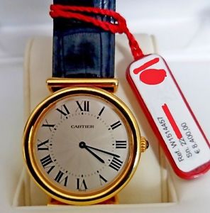 CARTIER VENDOME BIPLAN MECHANICAL MANUAL 18 KT SOLID YELLOW GOLD - NEW FULL SET