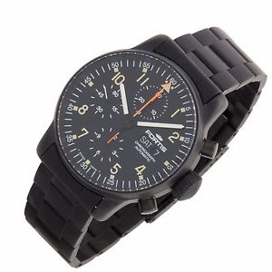 Fortis 1990s B42 597.18.141 Black PVD Chronograph Swiss automatic mens watch