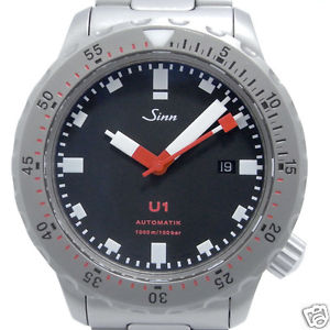 Auth SINN "U1" Date Automtaci, Men's watch With Genuine Box