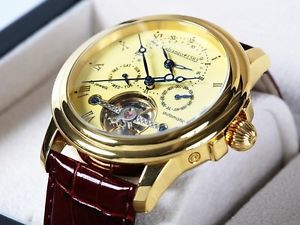 Calvaneo Unique EVIDENCE GOLD Dualtime Luxury Complication high gloss plated