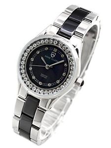 Anne Clark Wrist Watch 1P Diamond Ceramic Combination Belt AM-1024-11 New