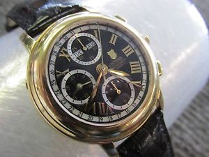 FESTINA Strata F0672 18k Solid Gold 3x Date Moon Phase Chronograph Watch