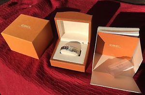 Lady's Ebel Brasilia Stainless Steel Diamond Watch 1976M2S with original box