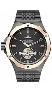 Edox Men's 85024 37GRM GIR Delfin Analog Display Swiss Automatic Grey Watch