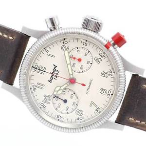 Hanhart Ref 716.200.011 Watch Pioneer Mark II 2 White Rare Used Military