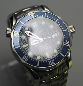 Gentleman's Acero Inoxidable Omega Seamaster Profesional 300 Reloj De Pulsera