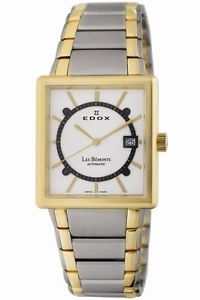 Edox Men's 82005 357J AID Les Bemonts Rectangular Automatic Watch