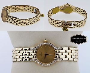 Concord Les Palais 18k Yellow Solid Gold Ladies Diamond Watch Gold Colored Dial