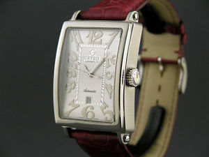 Gevril Avenue of Americas Automatic, Applied Gold Numbers Croco Strap $4,995 NIB