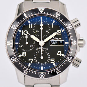 Auth Sinn 103.B sa Chronograph Day & Date Automatic Stainless Men's Watch #H6631