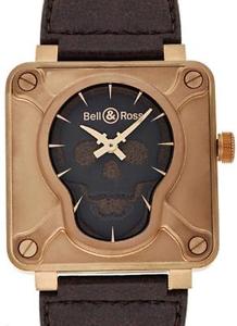 Free Shipping Pre-owned Bell&Ross BR01-92 Skull Bronze Limited Edition 500 Men's