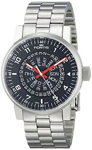 Fortis Men's 623.10.51 M Spacematic Classic White-Red Automatic Steel Wristwatch