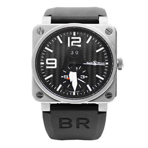 Bell & Ross Men's Automatic Black Rubber Titanium Case Date Watch BR0351GMT