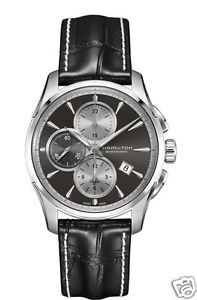 Hamilton Jazzmaster Chrono Automatic Stainless Grey 42mm H32596781 B&P Watch