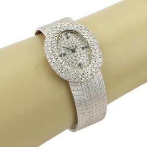 Estate 2.00ct Diamond Face & Dial 14k White Gold Watch