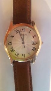 Authentic - Movado watch 14 K SOLID Gold 36 mm Case w New Wristband