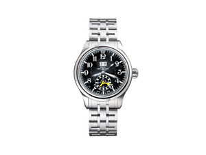 Ball Trainmaster Automatic Dual Time Watch, Black, 41mm, Bracelet, GM1056D-SJ-BK