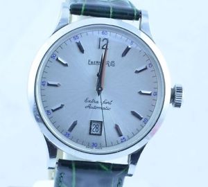 EBERHARD & CO EXTRA-CONTINUED AUTOMATIC MEN'S WATCH 42MM STEEL/STEEL