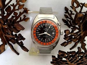 GLYCINE AIRMAN SST "VINTAGE". ALMOST MINT, JUMBO SIZE 24hrs DIAL. FROM 70's