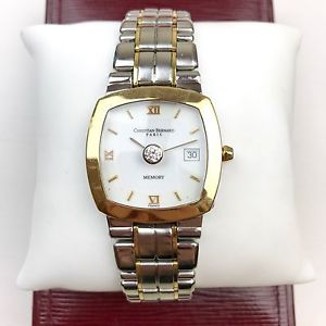 Christian Bernard Men's 18K Memory Gold Watch With DIAMOND