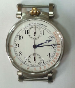 CRONOGRAFO ANONIMO CHRONOGRAPH OVERSIZE POCKET WATCH CONVERTED WIRST WATCH