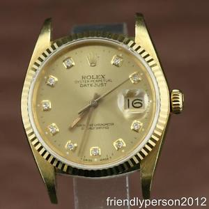 Customized 18K Solid yellow Gold  After Market Men's 36mm Datejust 16018 Auto