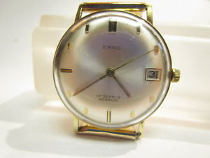 EMRO 14 Kt solid gold Mechanical wind  watch 53+ grams