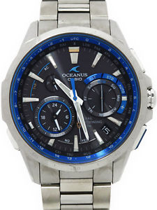 Auth CASIO Oceanus OCW-G1000-1AJF Solar Quartz Titanium Men's watch