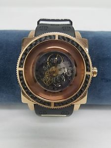 Dunamis Hubris Limited Edition Men's Swiss Automatic Movement SS Rose Gold Case