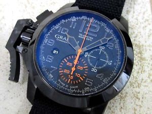 Graham Chronofighter Oversize 2CCAU.B01A.T12N Watch Used Rare Excellent++