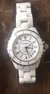 Chanel White Ceramic J12 42 Mm Case Watch