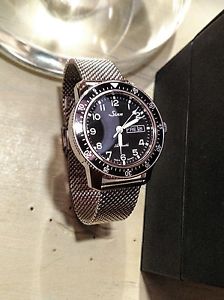 **Sinn mens automatic pilot's watch in steel on strap 104 A St Sa**
