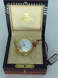 Collectors Beautiful Kelek Solid 18kt Gold Repetition Pocket Watch! 75 Grams!!