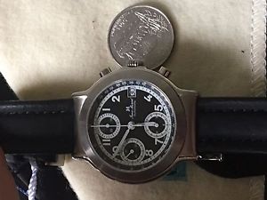 Jean Marcel Swiss Made Men's Automatic Watch Leather With Date And Stopwatch