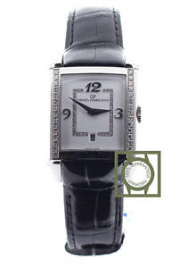 Girard Perregaux Vintage 1945 Crocodile Strap Diamond Bezel NEW watch