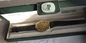 Audemars Piguet Big Automatic mens wristwatch 18K solid gold case with papers