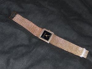 Gents Authentic 9ct gold Bueche Girod 1960's 70's Watch Not Scrap