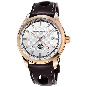 FREDERIQUE CONSTANT MEN'S 42MM BROWN LEATHER BAND AUTOMATIC WATCH FC-350HVG5B4