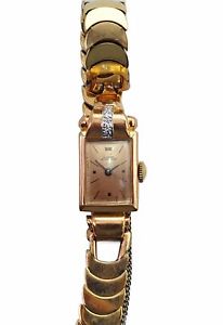 Great Style Girard Perrigaux PINK GOLD Ladies Watch from 1940's RETRO Deco WOW!